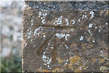 ST5910 : Benchmark, St Andrews Church, Yetminster by Becky Williamson