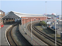 SH2482 : Holyhead Railway Station by G Laird