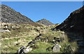 SH7045 : The remains of an old cart track from Blaenau to Diphwys Casson Quarry by Eric Jones