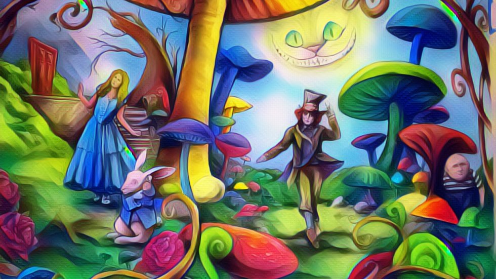 Dibujo y pintura en el País de las Maravillas