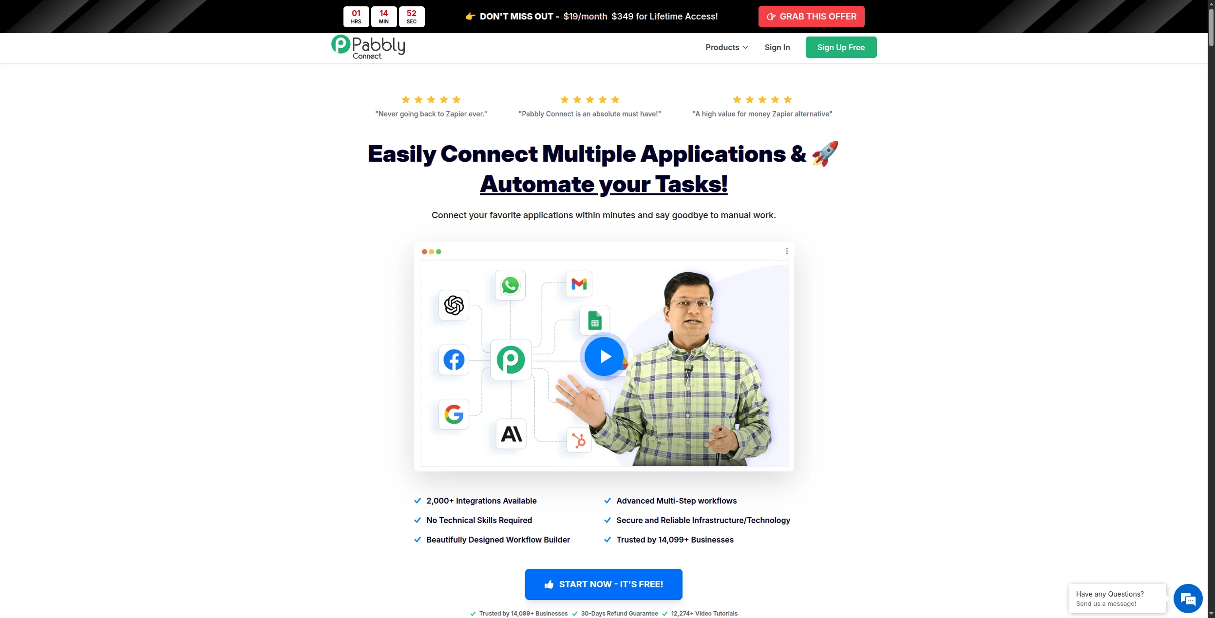 Pabbly Connect budget workflow automation