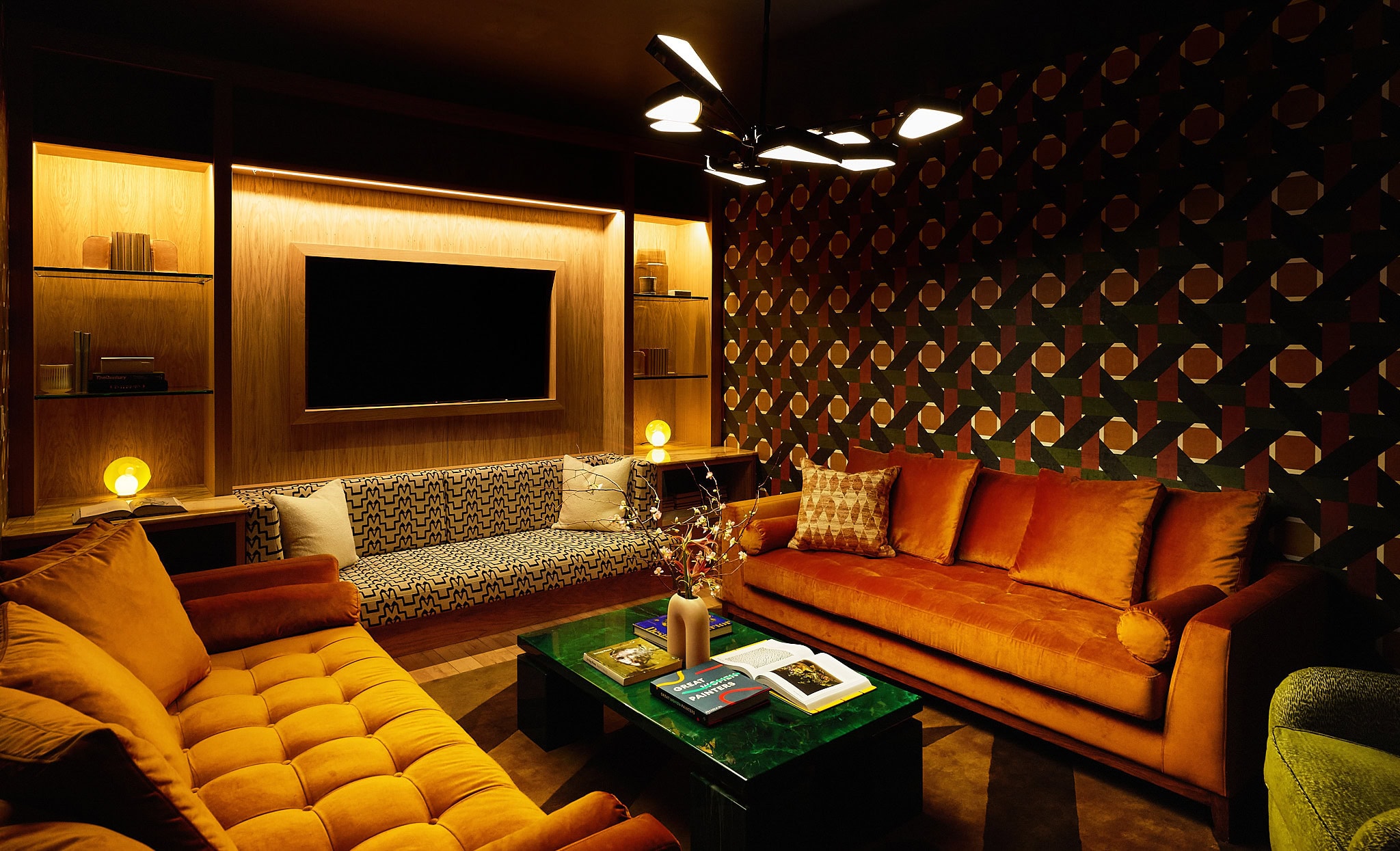 Boutique lounge with mid-century design in The Malin West Village