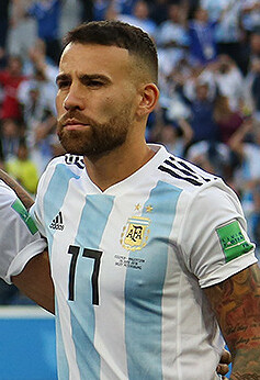 Argentina team in St. Petersburg (cropped) Otamendi