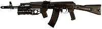 AK-74Mに装着されたGP-30前期型