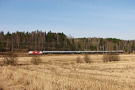 Pikajuna Rantaradalla Kauklahdessa