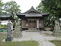 八剱神社本殿（水巻駅遠賀川73号線沿い、山鹿秀遠公壇ノ浦前戦勝祈願狛犬奉納）