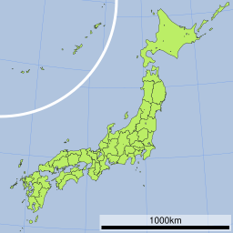 知恩院の位置（日本内）