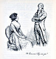 Image 12"Oh Edward! How can you?", a late-19th-century illustration from Sense and Sensibility (1811) by Jane Austen, a pioneer of the genre (from Romance novel)