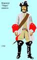 Régiment de Vogué cavalerie 1740