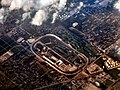 Imagem aérea do Indianapolis Motor Speedway, nome oficial do circuito oval de Indianápolis