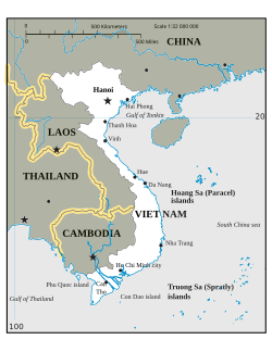 Location of Vietnam