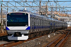 主力車両のE531系 （2023年1月 馬橋駅）