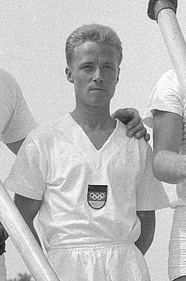 Danielowski tijdens de Olympische Zomerspelen van 1964