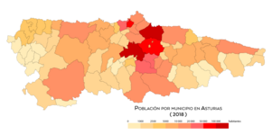 Población por concejo (2018)