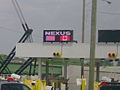 A NEXUS lane at the American side of the Ambassador Bridge