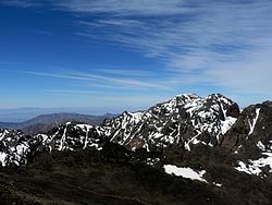 Atlasvuorten korkein huippu Toubkal.