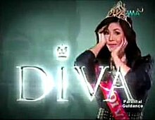 An image of Regine Velasquez, over a teal background. The series title is displayed on the lower part of the image. The logo of GMA Network is displayed on the upper right side of the image. The texts "Parental Guidance" are written on the lower right side of the image.