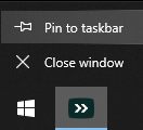 pin to taskbar