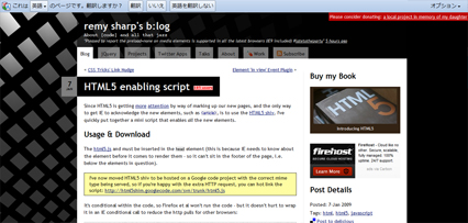 html5 HTML5 enabling script