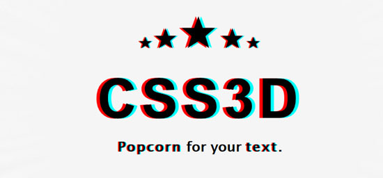 css d text CSS3 3D Text