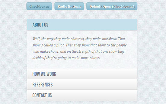 Accordion with CSS3 Accordion with CSS3
