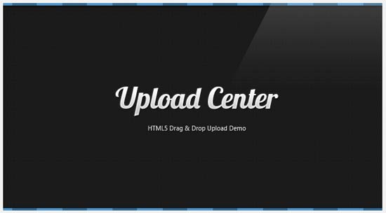 HTML5 Drag and Drop File Upload HTML5 Drag and Drop File Upload