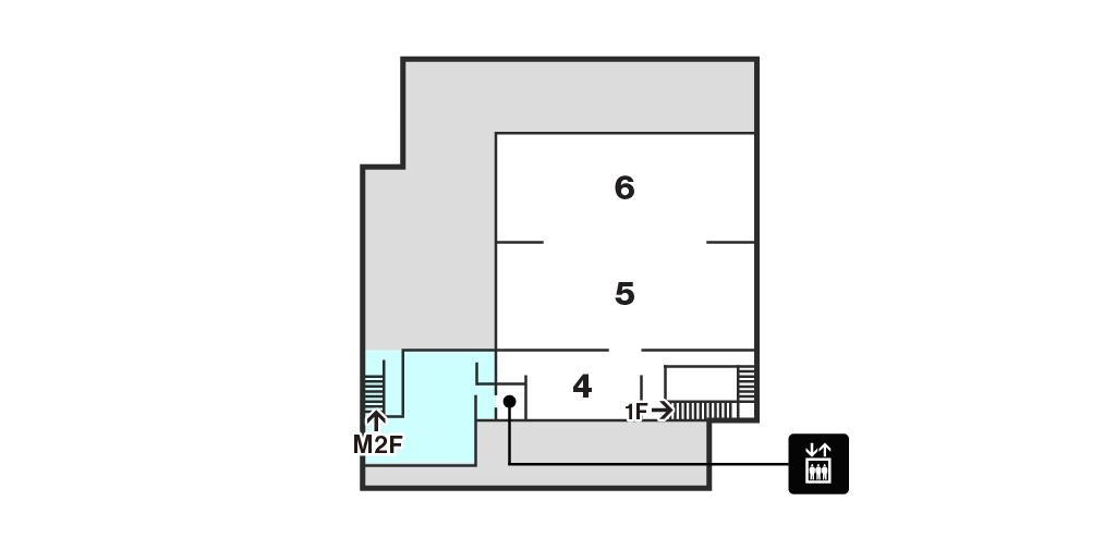 法隆寺宝物館2階　フロアマップ