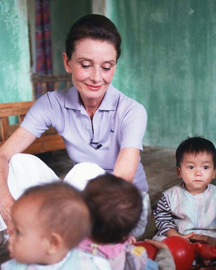 Hepburn in Hanoi in 1990 in her role as a Unicef goodwill ambassador – she focused her later years on charitable work (Credit: Getty Images) Hepburn in Hanoi in 1990 in her role as a Unicef goodwill ambassador – she focused her later years on charitable work (Credit: Getty Images)